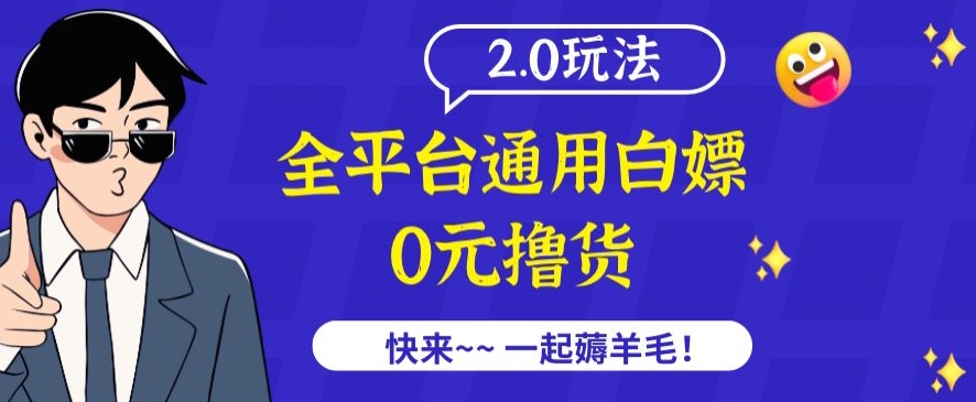 外面收费2980的全平台通用白嫖撸货项目2.0玩法【仅揭秘】-网创资源库