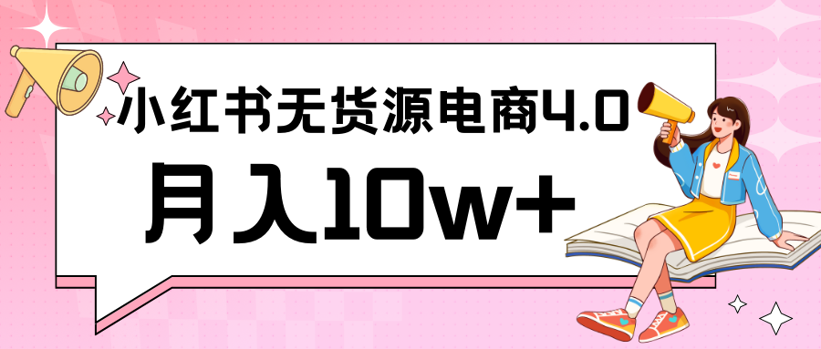 小红书新电商实战 无货源实操从0到1月入10w+ 联合抖音放大收益-网创资源库