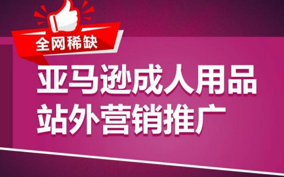亚马逊成人用品站外营销推广，​成人用品新品推广方案，助力打造类目爆款-网创资源库