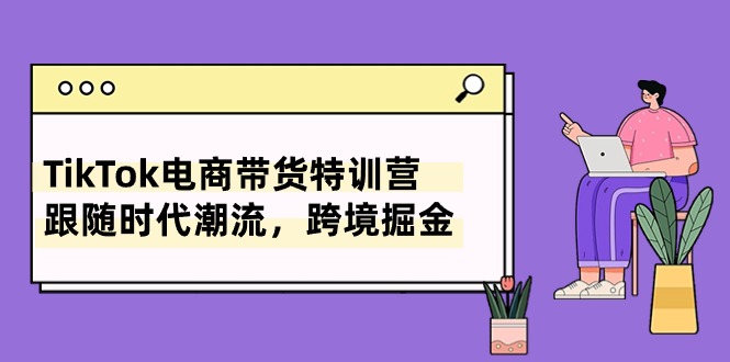 TikTok电商带货特训营，跟随时代潮流，跨境掘金（8节课）-网创资源库
