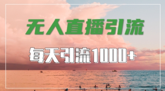抖音快手视频号全平台通用，无人直播引流法，超暴力引流1000+高质量精准创业粉【揭秘】-网创资源库