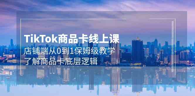 Tk商品卡线上课，店铺端从0到1保姆级教学，了解商品卡底层逻辑（20节）-网创资源库