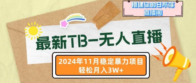 （13243期）最新TB-无人直播 11月最新，打造你的日不落直播间，轻松月入3W+-网创资源库