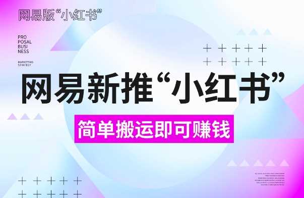 网易官方新推“小红书”，搬运即有收益，新手小白千万别错过(附详细教程)【揭秘】-网创资源库