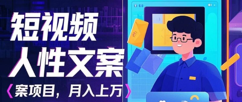 利用AI自动制作短视频人性文案项目：揭秘月入上万的精准流量变现秘籍-网创资源库