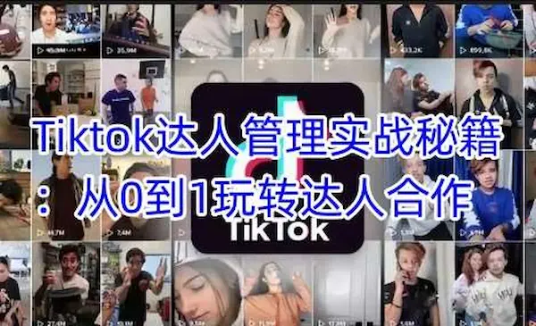 《Tiktok达人管理实战秘籍》从0到1玩转达人合作-网创资源库