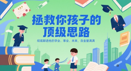 付费文章：拯救你孩子的顶级思路，彻底聊透他的学业、事业、未来，含金量满满-网创资源库