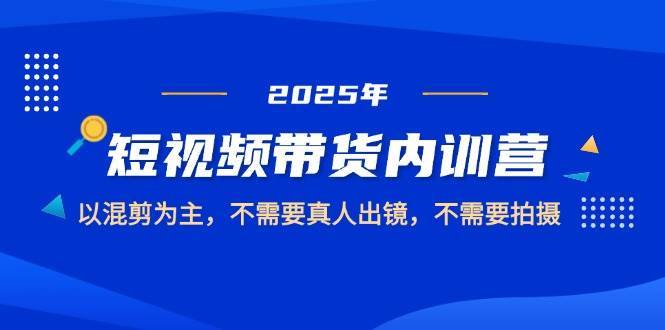 2025短视频带货内训营，以混剪为主，不需要真人出镜，不需要拍摄-网创资源库