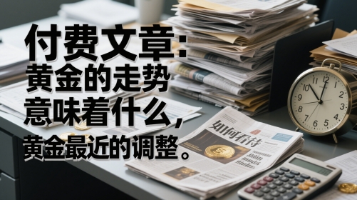 付费文章：黄金的走势意味着什么，如何看待黄金最近的调整-网创资源库