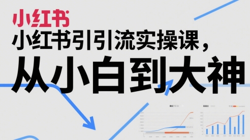 小红书引流实操课，从小白到大神-网创资源库