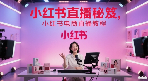 小红书直播秘笈，小红书电商直播教程-网创资源库