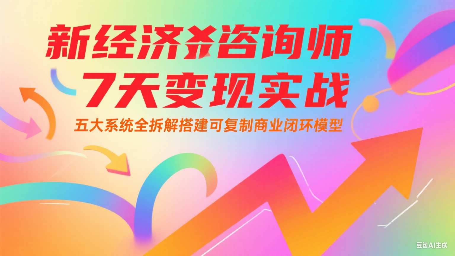 新经济咨询师 7 天变现实战：五大系统全拆解搭建可复制商业闭环模型-网创资源库