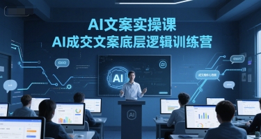 AI文案实操课，AI成交文案底层逻辑训练营-网创资源库