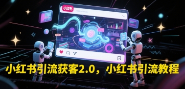 小红书引流获客2.0，小红书引流教程-网创资源库