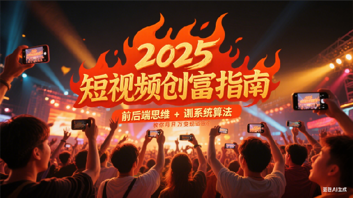 2025短视频创富指南，前后端思维 + 系统算法，教你月入过万变现路径-网创资源库