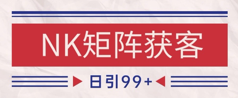 小红书某音NK赛道引流获客 自热矩阵日引200+【揭秘】-网创资源库