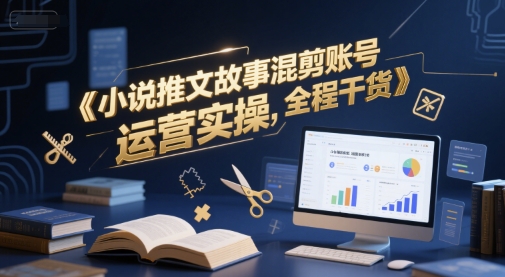 小说推文故事混剪账号运营实操，全程干货-网创资源库