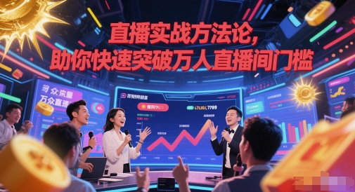 直播实战方法论，助你快速突破万人直播间门槛-网创资源库