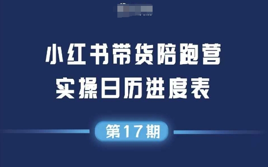 小红书第17期带货陪跑营，不囤货，无不直播，无不投流，通过选品+笔记内容+测品+笔记铺量+矩阵运营打爆款-网创资源库