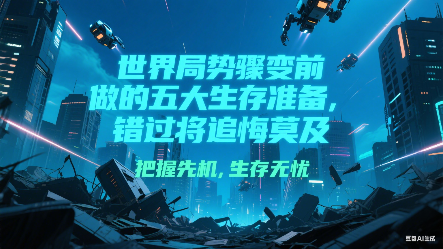 付费文章《世界局势骤变前必做的五大生存准备，错过将追悔莫及》-网创资源库