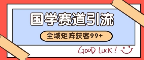 国学赛道精准拓客，自热矩阵日引99+ 获客SOP【揭秘】-网创资源库
