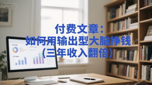 付费文章：如何用输出型大脑挣钱(三年收入翻倍)-网创资源库