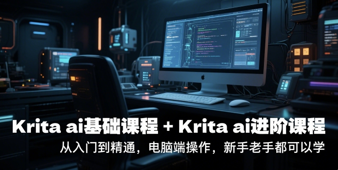 krita ai基础课程+Krita ai进阶课程，从入门到精通，电脑端操作，新手老手都可以学-网创资源库