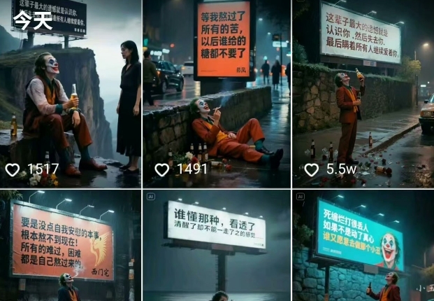图片[2]-一条视频竟然15W赞！用AI制作小丑自嘲扎心文案视频，当下非常火爆的短视频流量神器-网创资源库