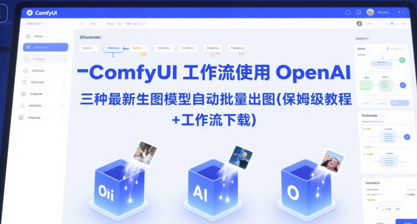 ComfyUI 工作流使用 OpenAI 三种最新生图模型自动批量出图(保姆级教程+工作流下载)-网创资源库