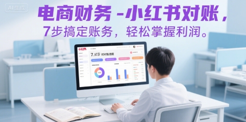 电商财务-小红书对账，7步搞定账务，轻松掌握利润-网创资源库