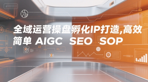 全域运营操盘孵化IP打造，高效 简单 AIGC SEO SOP-网创资源库