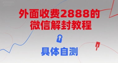 外面收费2888的微信解封教程，具体自测-网创资源库