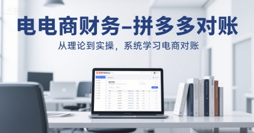 电商财务-拼多多对账，从理论到实操，系统学习电商对账-网创资源库