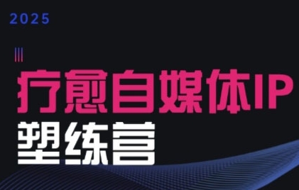 2025治愈自媒体IP训练营，专为疗愈领域从业者打造-网创资源库