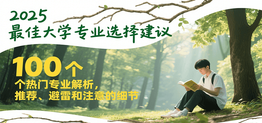 2025最佳大学专业选择建议，100个热门专业解析，推荐、避雷和注意的细节-网创资源库