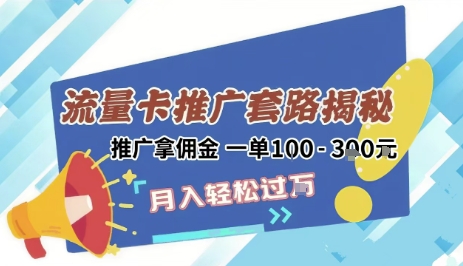 2025年外面卖1500的流量卡项目最新玩法，绿色无门槛对新手非常友好，日入3张+-网创资源库