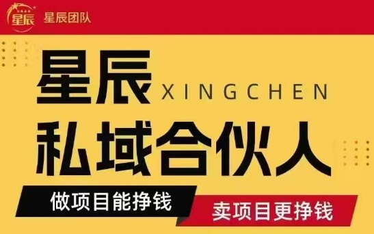 全网首发星辰私域项目合集，最新实操玩法，短期快速实现变现-网创资源库