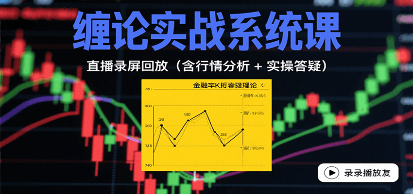 缠论实战系统课：直播录屏回放（含行情分析 + 实操答疑（更新8月）-网创资源库