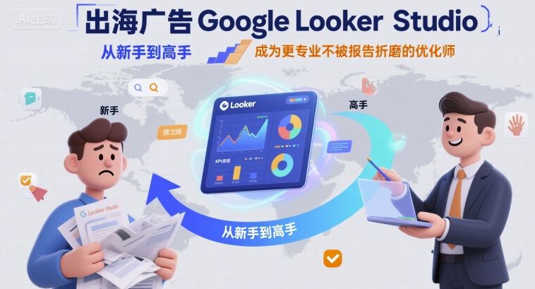 出海广告Google Looker Studio从新手到高手，成为更专业不被报告折磨的优化师-网创资源库