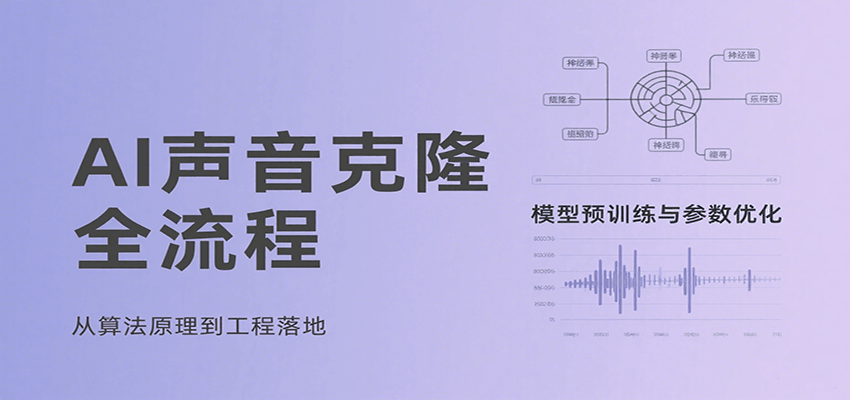 AI声音克隆全流程，基础概念到实战应用，3秒极速声音复刻、模型预训练、云端部署等-网创资源库