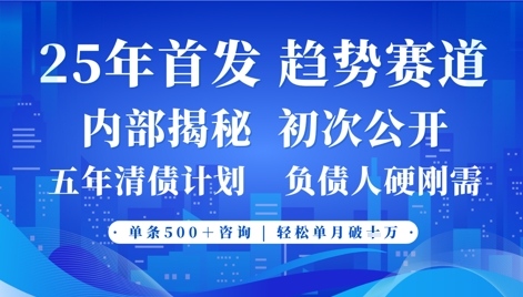 2025年首次公开，真正的事业型赛道，客咨不断，单月轻松破W-网创资源库
