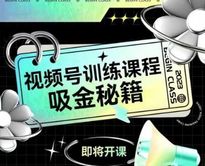 如何做好视频号，视频号训练课程，吸金秘籍-网创资源库