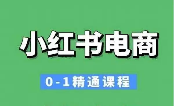 《小红书电商0-1精通课程》 小红书开店必学课程-网创资源库
